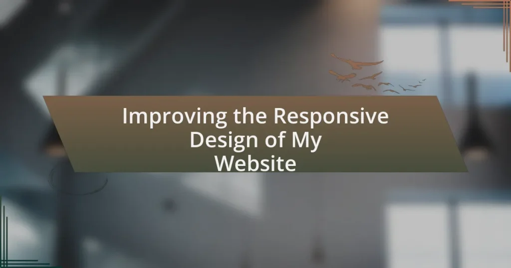 Improving the Responsive Design of My Website