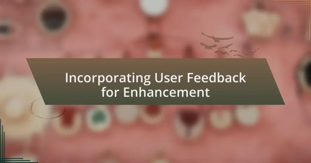 Incorporating User Feedback for Enhancement