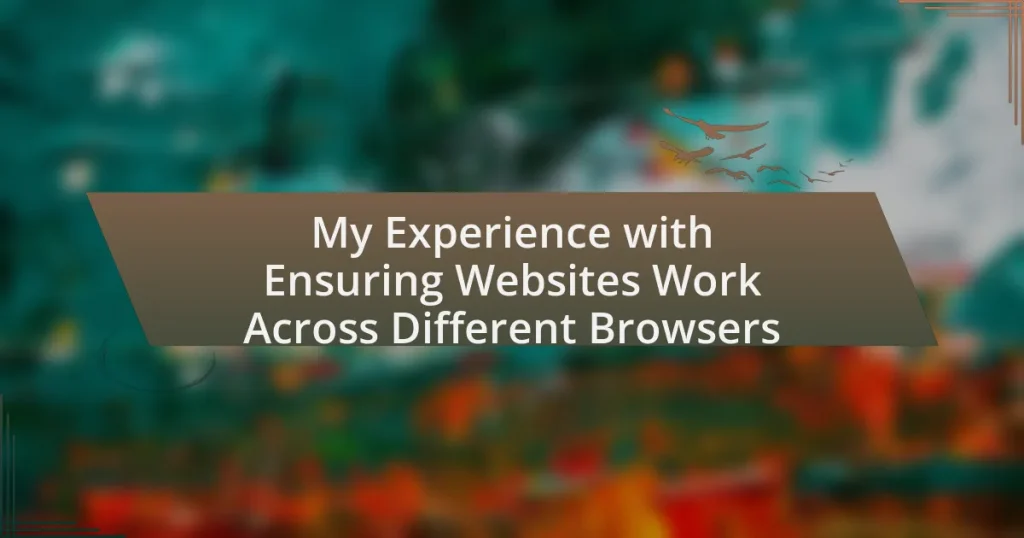 My Experience with Ensuring Websites Work Across Different Browsers