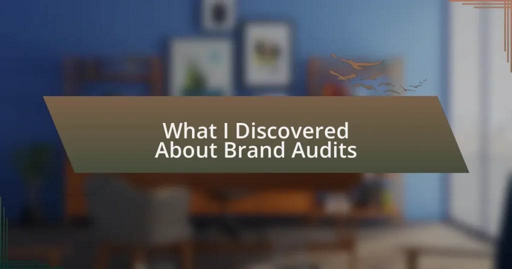 What I Discovered About Brand Audits